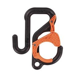 Ergodyne 19178 Squids 3178 Locking Aerial Bucket Hook, Tethering Pt, 8.27 x 6.69 x 2.17, Black/Orange, Supports 40 lbs,Ships in 1-3 Bus Days EGO19178