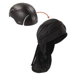 Ergodyne 23421 Skullerz 8941 Dreadlock Tube and Bump Cap Insert, Large/X-Large, Black, Ships in 1-3 Business Days