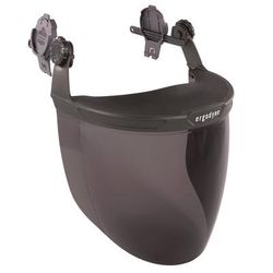 Ergodyne 60244 Skullerz 8994 Anti-Scratch/Anti-Fog Hard Hat Face Shield, Cap-Style/Safety Helmet Adapter, Smoke Lens, Ships in 1-3 Bus Days EGO60244