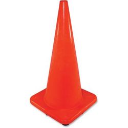 Impact Products 7309 Safety Cone, Unmarked, Plastic, 28" Orange IMP7309