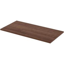 Lorell 59638 Height Adjustable Standard Tabletop, 24" x 48", Walnut LLR59638