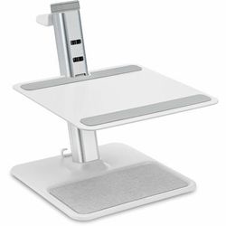 Kensington 50825 SmartView Organizing Laptop Riser, Up to 16" Screen Support, Metal, Rubber, White KMW50825