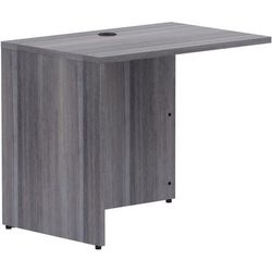 Lorell 69594 Weathered Charcoal Laminate Desking, 35" x 24" x 29.5"Return Shell, 1" Top, Material: Polyvinyl Chloride (PVC) Edge, Finish: Weathered Ch
