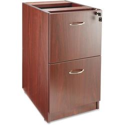 Lorell 69605 Freestanding Fixed Pedestal, Mahogany LLR69605
