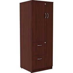 Lorell 69897 Tall Storage Cabinet, 23-3/5" x 23-3/5" x 65-3/5", Mahogany LLR69897
