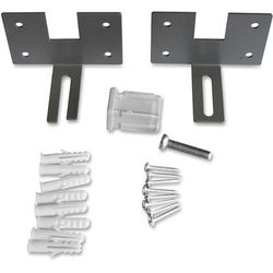 Lorell 90262 Wall Bracket Panel, 2/ST, Aluminum - Set of 2 LLR90262