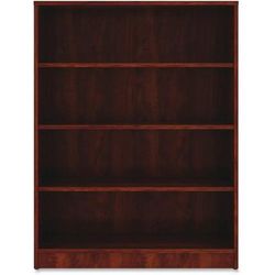 Lorell 99785 4-Shelf Bookcase, 36" x 12" x 48", Cherry