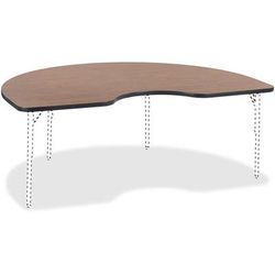 Lorell 99898 Lam Kidney-Shape Activity Tabletop, 1-1/8" x 30", Med Oak LLR99898