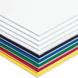 Pacon 5554 Foam Board, 3/16 Thick, 20 x 30 , Assorted - Pack of 10 PAC5554