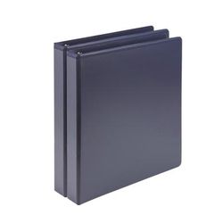 Samsill U69341 Earth's Choice Plant-Based BOHO D-Ring View Binders, 1" Capacity, 11 x 8.5, Indigo, 2/Pack - Pack of 2 SAMU69341