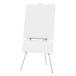 Quartet® 55E Aluminum Heavy-Duty Display Easel, 38" to 66" High, Aluminum, Silver