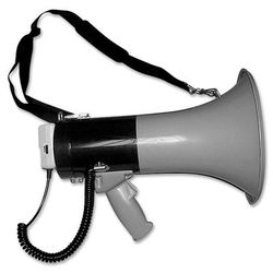 Tatco 27900 Megaphone, 800 Yard Range, Adjustable Volume, Gray/Blue TCO27900
