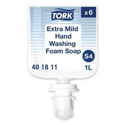 Tork 401811 Extra Mild Foam Soap, Unscented, 1 L Refill, 6/Carton - Case of 6 TRK401811