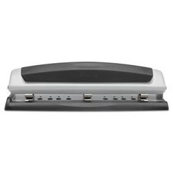 Swingline 74037 10-Sheet Precision Pro Desktop Two-to-Three-Hole Punch, 9/32" Holes SWI74037