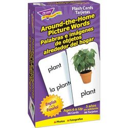 Trend Enterprises T53015 Spanish Flash Cards: Objects Around The Home - Box of 96 TEPT53015