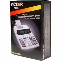 Victor 1226 12-Digit Thermal Printing Calculator, Thermal, 12 Digits, LED, White VCT1226