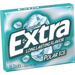 Wrigley's® 22036 Gum, Polar Ice, 15 Stick, 3/5"x2-3/5"x3" , 10/BX, Multi - Box of 10