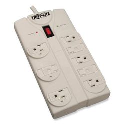Tripp Lite TLP825 Protect It! Surge Protector, 8 Outlets, 25 ft. Cord, 1440 Joules, Light Gray