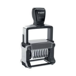 U.S. Stamp & Sign T55510 Professional Numberer, Self-Inking, Type Size 2, 10 Digits, Black USST55510