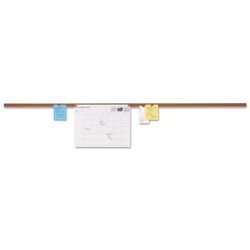 Universal Office Products 43448 Cork Bulletin Bar, 48 x 1, Brown Surface, Silver Aluminum Frame UNV43448