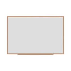 Universal Office Products 43621 Deluxe Melamine Dry Erase Board, 72 x 48, Melamine White Surface, Oak Fiberboard Frame UNV43621
