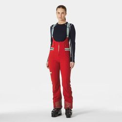 Helly Hansen Women's Avanti Softshell Ski Bib Trousers Red M