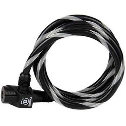 Brinks Keyed Locking Flexible 3/8in Steel Loop Cable - Black