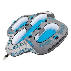 Airhead Quadra Cruiser 4 Person Towable Tube - Gray/Blue