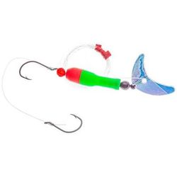 Macks Wally Pop Rig Crawler Series - Silver Sparkle Blade/YellowithPink Sz 4 Hook