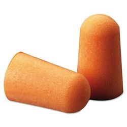 3MTM Foam Single-Use Earplugs, Cordless, 29NRR, Orange, 200 Pairs (MMM1100) (142-1100)