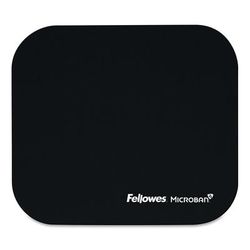 Fellowes Mouse Pad with Microban Protection, 9 x 8, Black (FEL5933901)