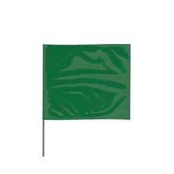 Presco Stake Flags, 2 in x 3 in, 21 in Height, PVC Film, Green (764-2321G)