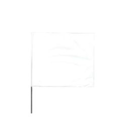 Presco Stake Flags, 4 in x 5 in, 24 in Height, White (764-4524W)