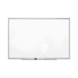 Quartet Classic Series Porcelain Magnetic Board, 36 x 24, White, Silver Aluminum Frame (QRT2543)
