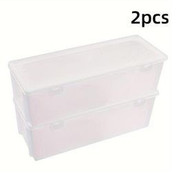 TEMU Nails Art Organizer Box: Rectangle Storage Box For Nail Art Supplies - No Fragrance, Battery-free