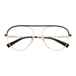 Unisex s aviator Black Gold Metal Prescription eyeglasses - Eyebuydirect s Kori