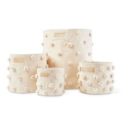 Petit Pehr Pom Pom Basket - Pint - Natural