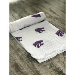 Three Little Anchors College Swaddle Blanket - Kansas State Wildcats
