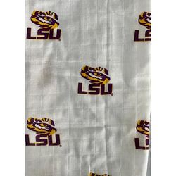 Three Little Anchors College Swaddle Blanket - LSU Tigers
