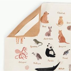 Gathre High Chair Mat, Mini - Animal Alphabet