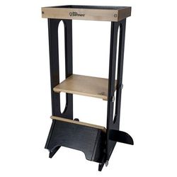 Little Partners Explore N Store Learning Tower - Charcoal / Natural Platform