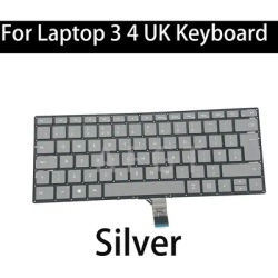 Original Keyboard For Microsoft Surface Laptop3 1867 1868 1873 Laptop4 1951 1958 Keyboard 13.5'' 15'' UK Silver