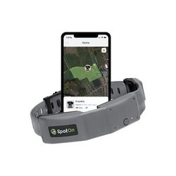 SpotOn Fence GPS Dog Fence Collar Grey/Black Medium MOMN002297