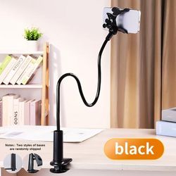 TEMU 1pc Gooseneck Phone Holder, 28inch Flexible Arm, 360 Adjustable Clamp Clip, Overhead Mount Stand For Bed, Desk, All Smartphones, Abs Material, Non-waterproof, Ideal For Use