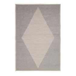 Tappeto tessuto stile scandinavo grigio 191 x 290 cm