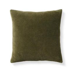Juno Textured Woven Pillow - Olive - Grandin Road