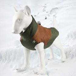 Cane Cappotto Giacca Giacca Imbottita con imbracatura Impermeabile Antivento Caldo All'aperto Abbigliamento per Cani for Piccolo Medio Grande