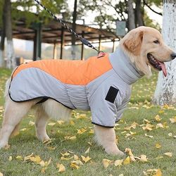 Cane Cappotto Giacca Giacca Parka con imbracatura Riflettente Caldo Resistente all'acqua All'aperto Abbigliamento per Cani for Medio Grande