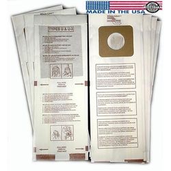Panasonic Type U, U-3, and U-6 Replacement Microlined Paper Bag Bulk 100 Pack