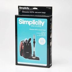 Simplicity Genuine Type H Canister HEPA Media Bags SHH-6, 24 Pack